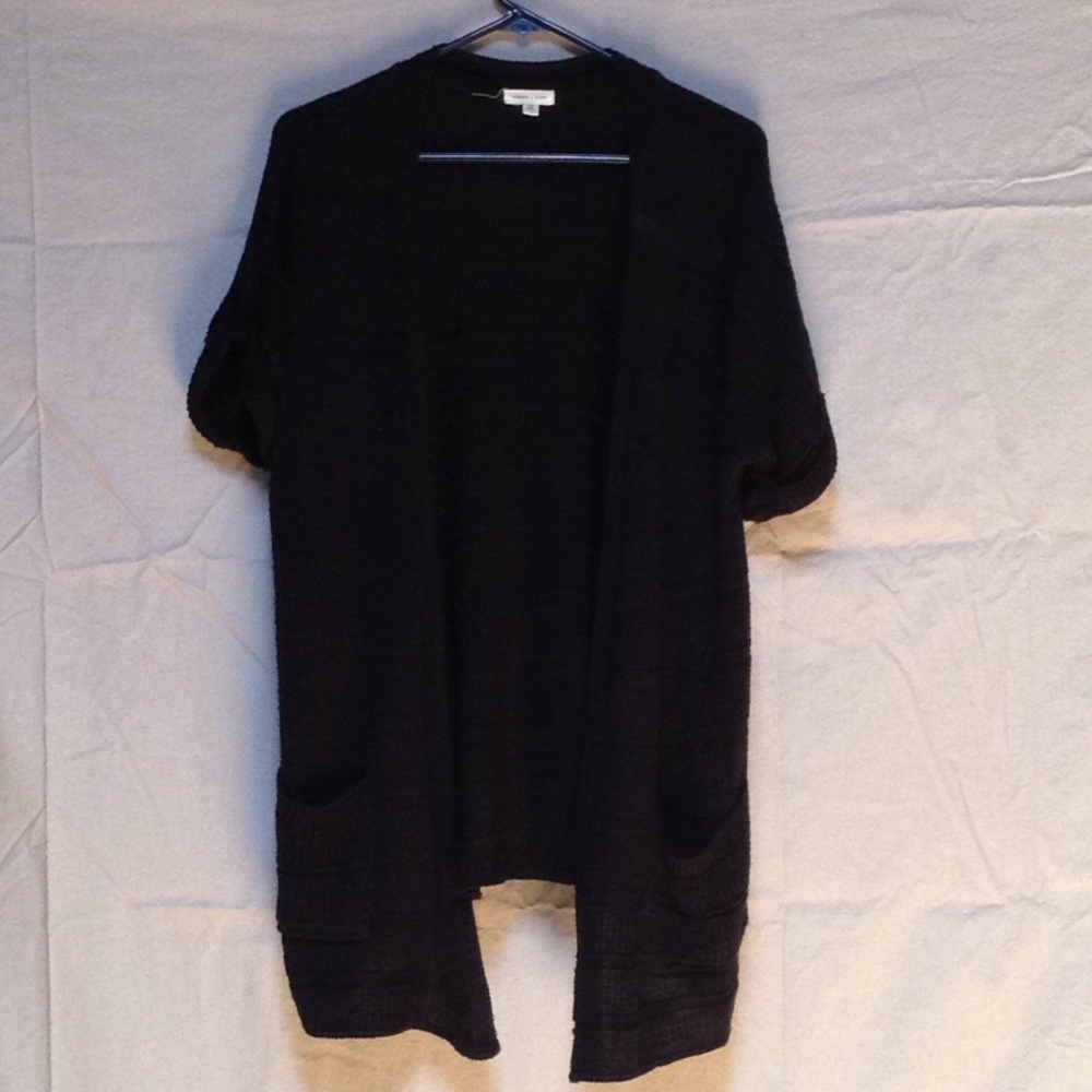 Knit Short Sleeve Cardigan